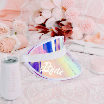Personalized Bridesmaids Gifts Sun Visors, Beach Bachelorette Gifts, Pool Party Favors, Bride Visor,Bachelorette Party Sun Visors