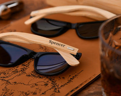 Custom carving sunglasses box for best man, personalized wooden gift box, wedding favors, groomsmen sunglasses