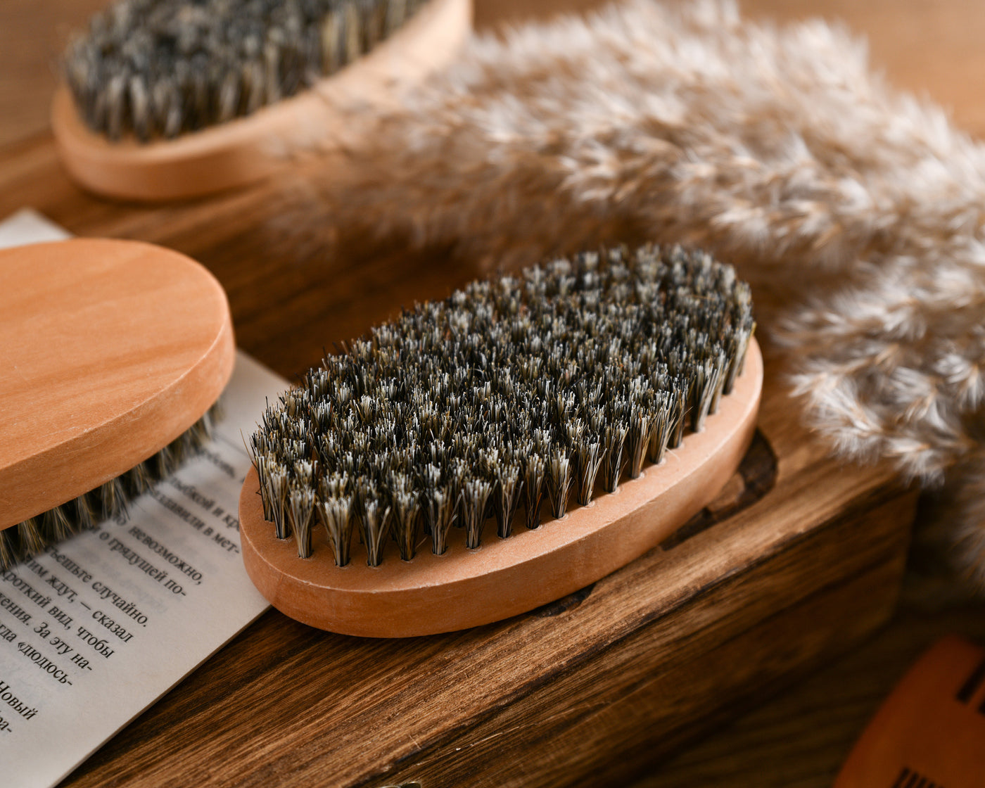 Custom Best Men's Beard Brush Set - The Ultimate Grooming Set for the Groomsmen - Personalized Groomsmen Gift Moustache Brush